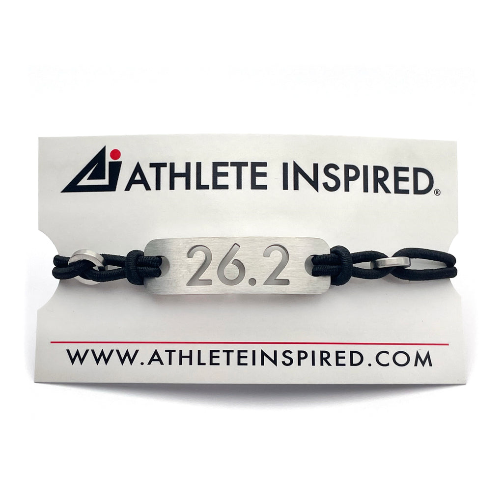 ATHLETE INSPIRED, 26.2 Adjustable Stretchy Bracelet, Unisex design