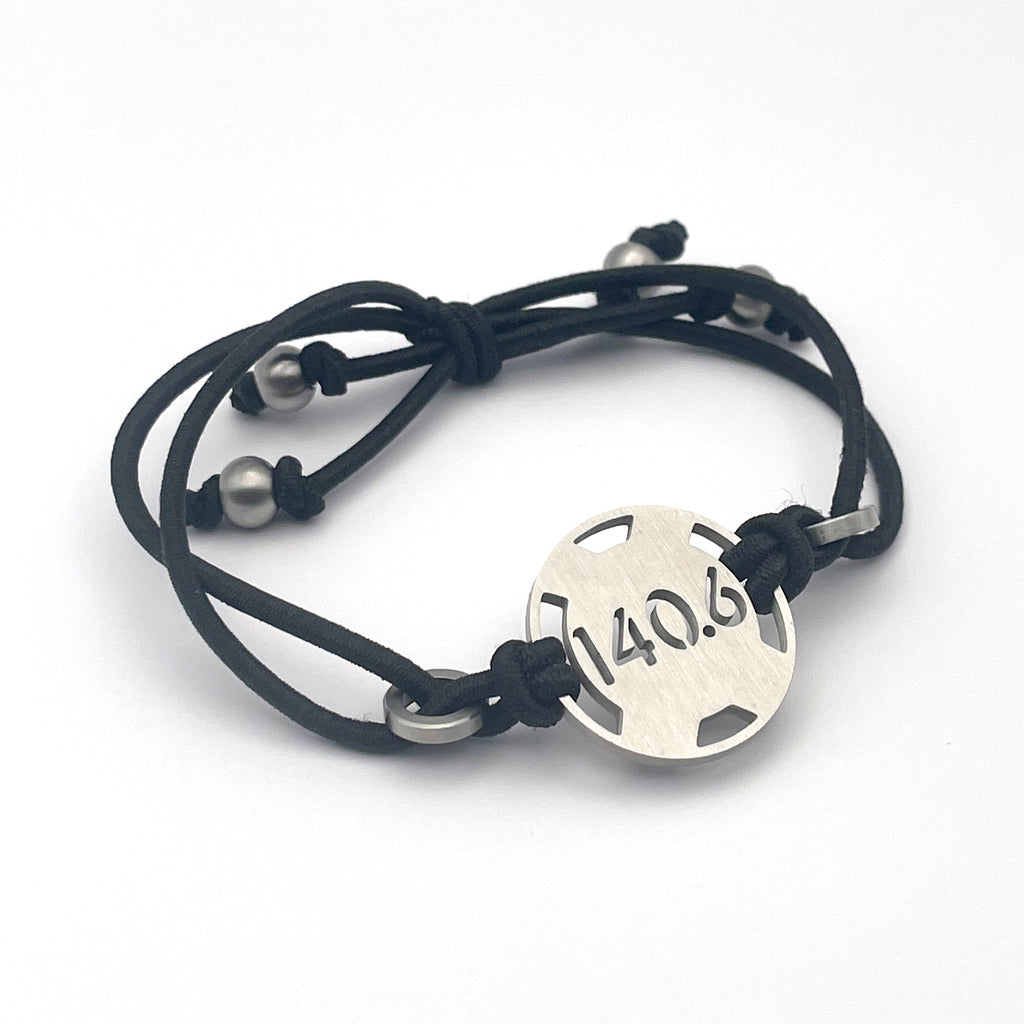 Ironman 140.6 bracelet, Iron distance stretch adjustable bracelet