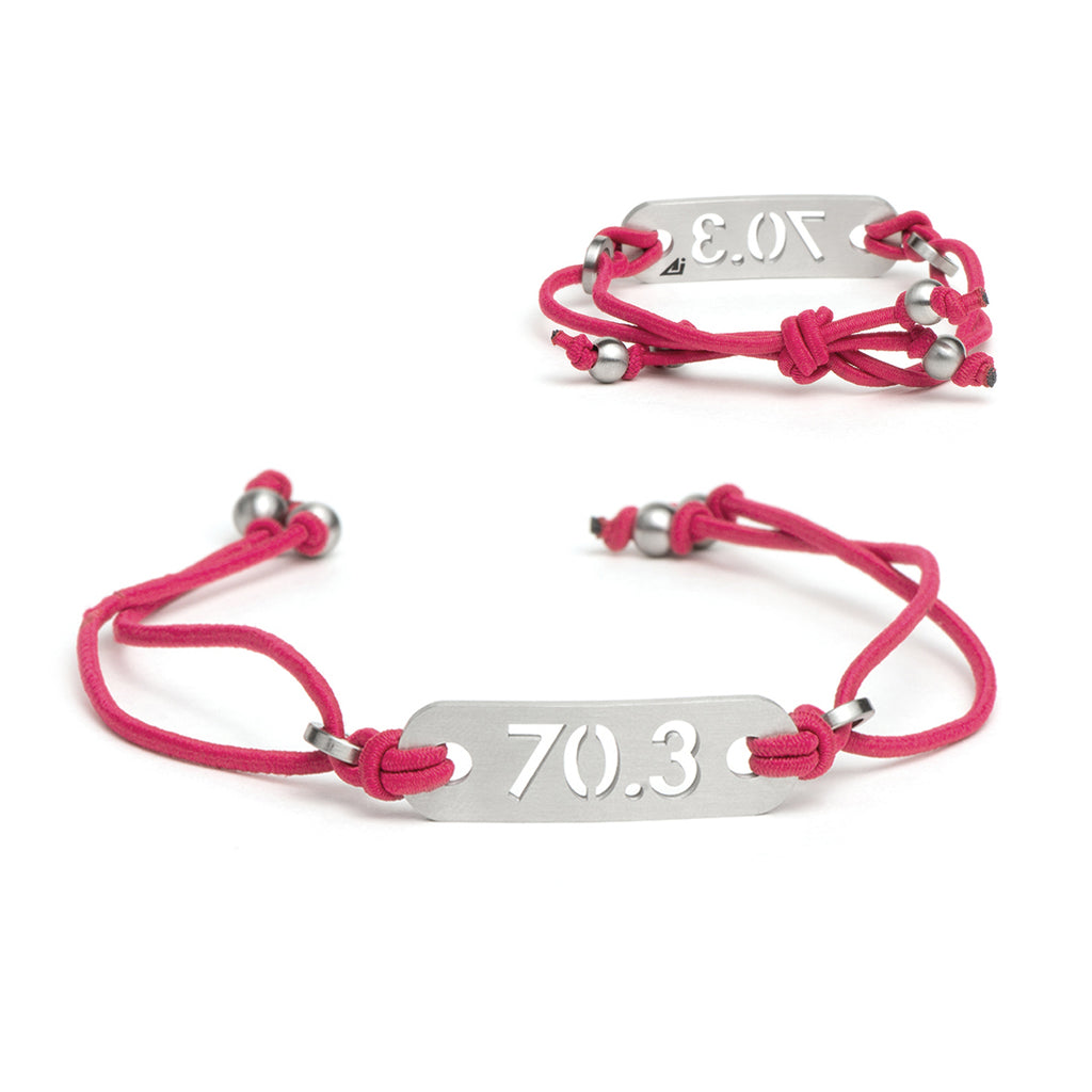 70.3 Half Iron Distance Adjustable Stretch Bracelet