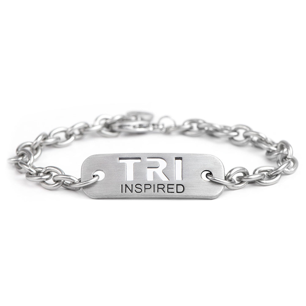 TRI INSPIRED Chain Bracelet - ATHLETE INSPIRED - Triathlon Bracelet, Triathlon Jewelry