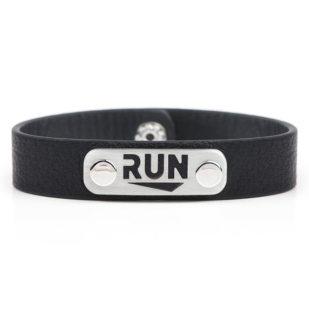 RUN Running Bracelet Wristband - ATHLETE INSPIRED Running jewelry, run bracelet, run gift
