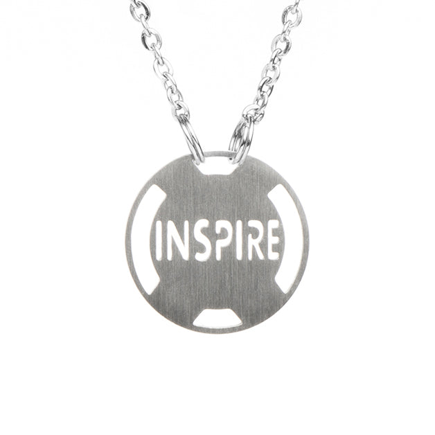 INSPIRE Stainless Steel Inspirational Necklace - ATHLETE INSPIRED Inspirational Jewelry