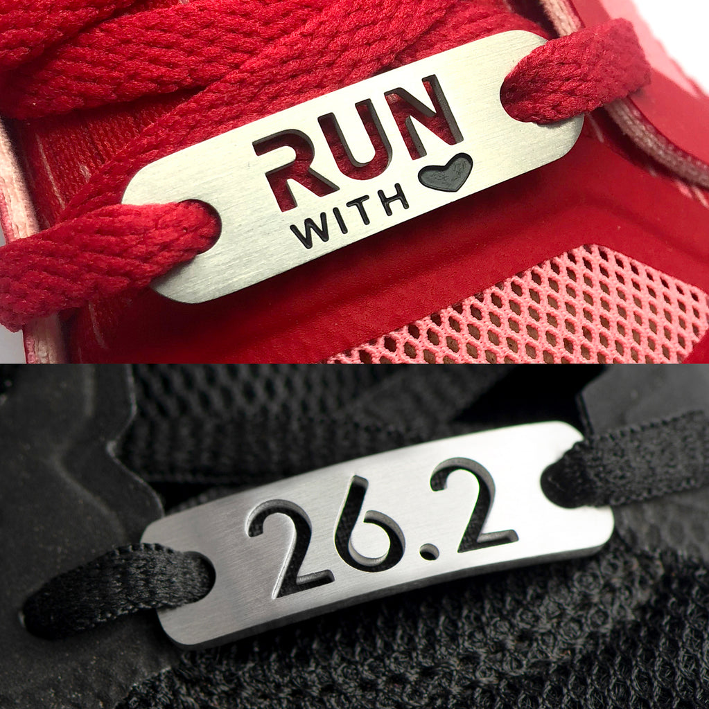 RUN with HEART & 26.2 Marathon Shoe Tag Bundle