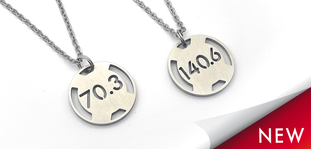 70.3 Half Iron and 140.6 Iron Distance Stainless Steel Necklaces