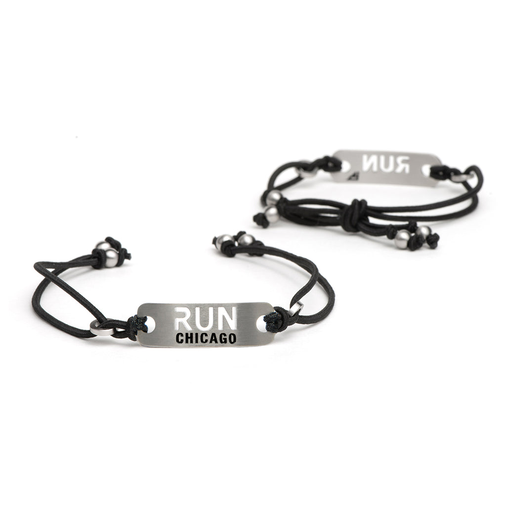 RUN CHICAGO Running Bracelet - Tie Stretch Adjustable