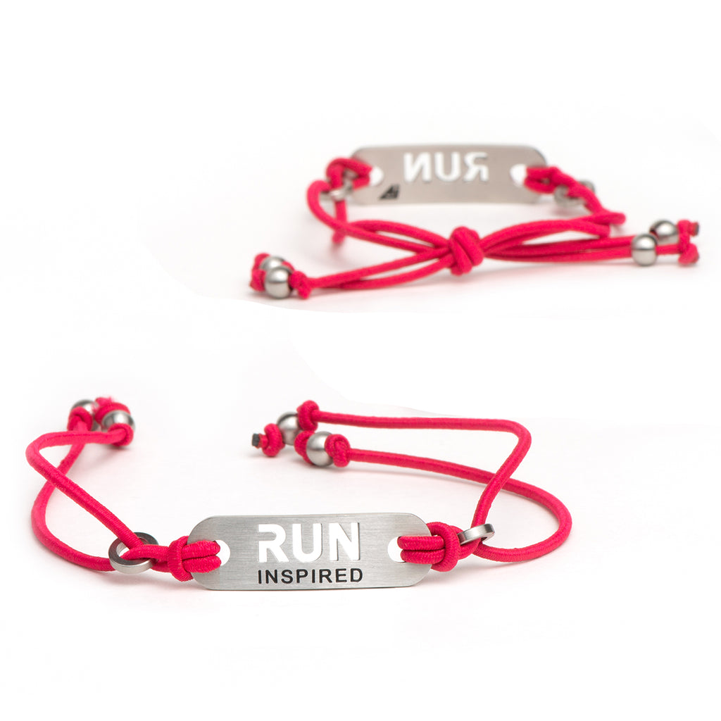 RUN INSPIRED Adjustable Stretch Bracelet - ATHLETE INSPIRED - running bracelet, running jewelry