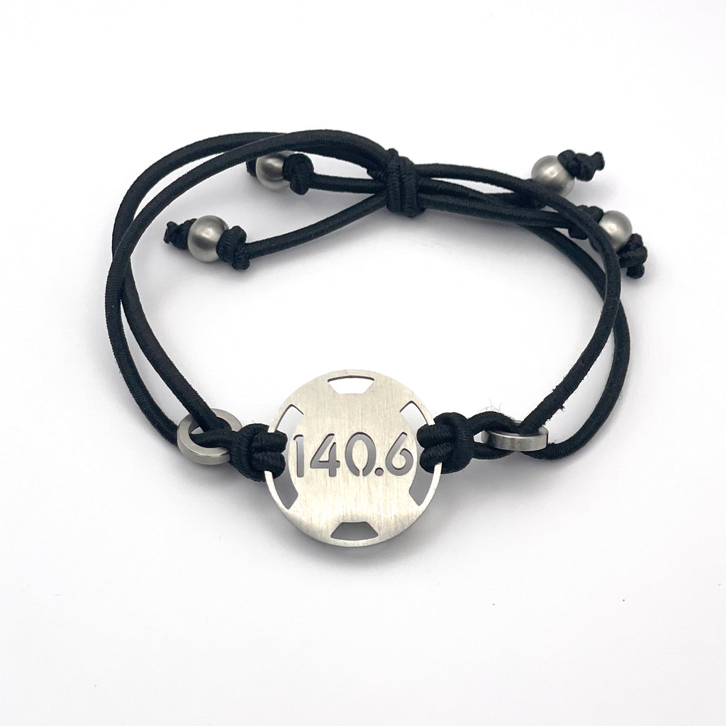 Ironman 140.6 bracelet, Iron distance stretch adjustable bracelet