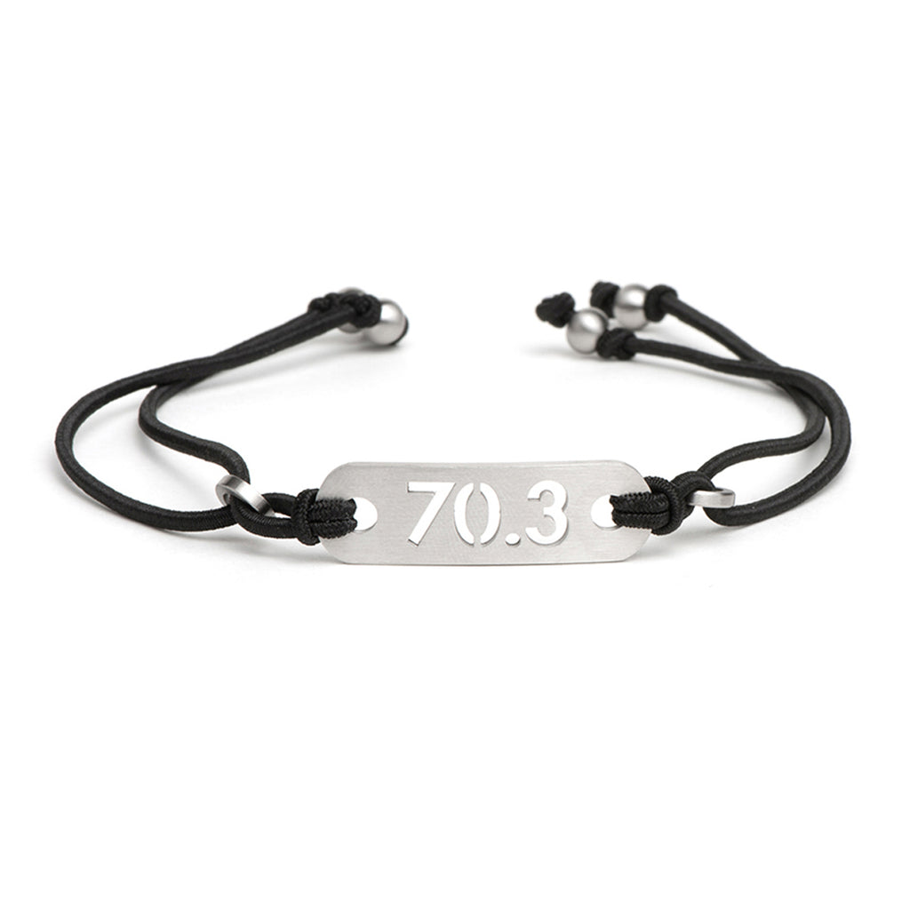 ATHLETE INSPIRED ® 70.3 Half Iron Distance Triathlon Black Bracelet