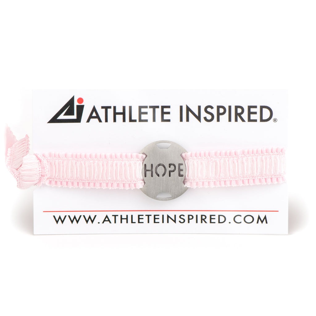 HOPE - Pink Ribbon Stretchy Bracelet - Breast Cancer Awareness-Survivor