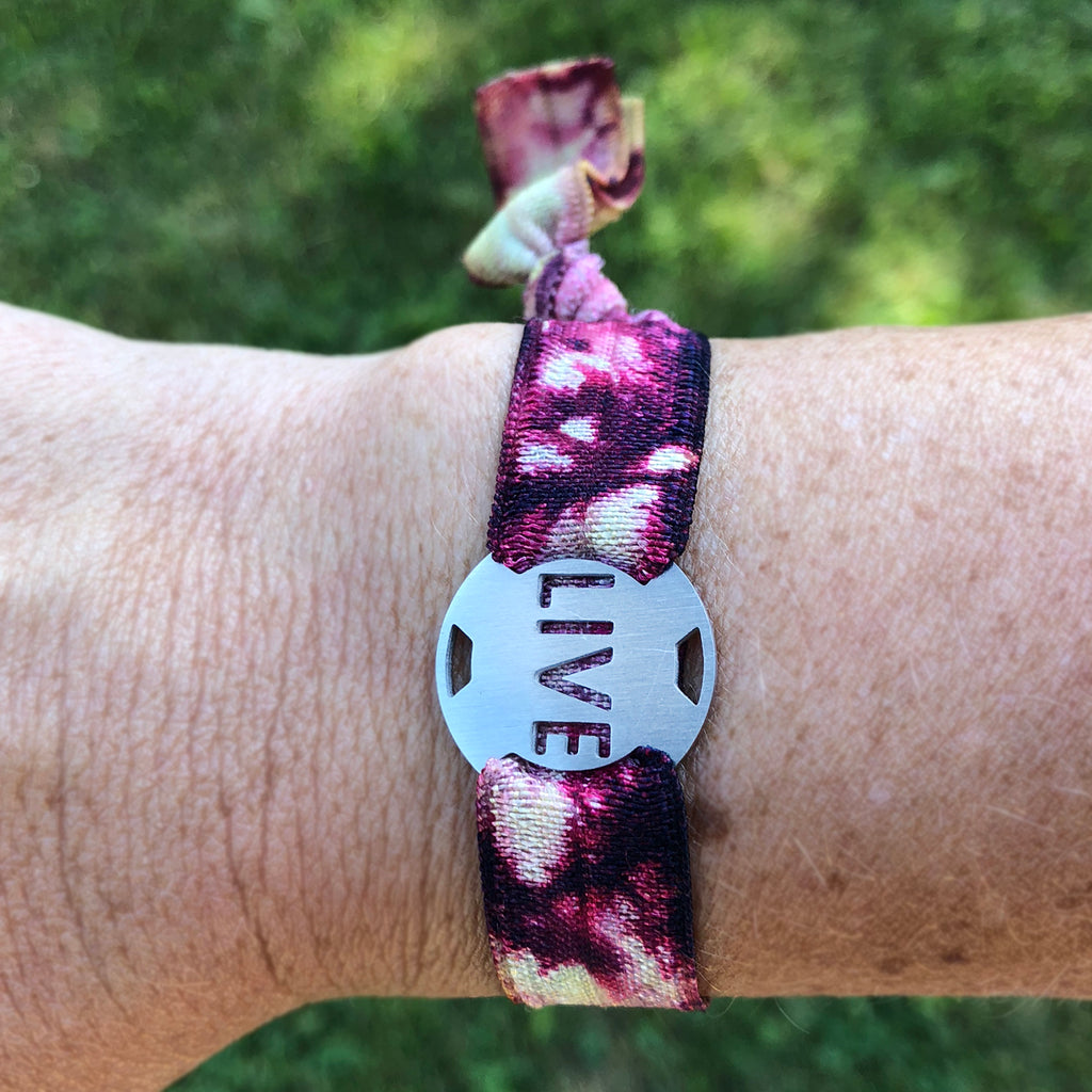 Tie Dye INSPIRATIONAL Stretchy Bracelet