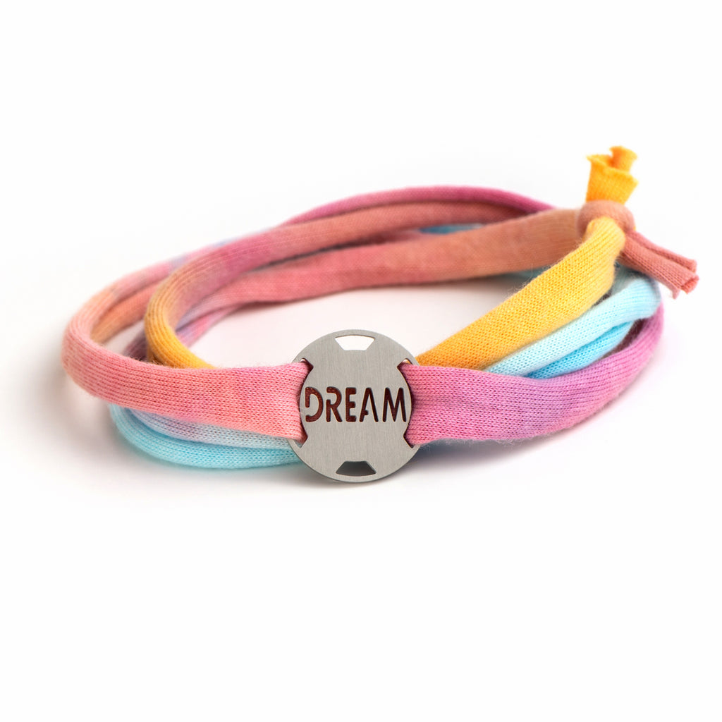 Pastel Tie Dye - Jersey Wrap Bracelet