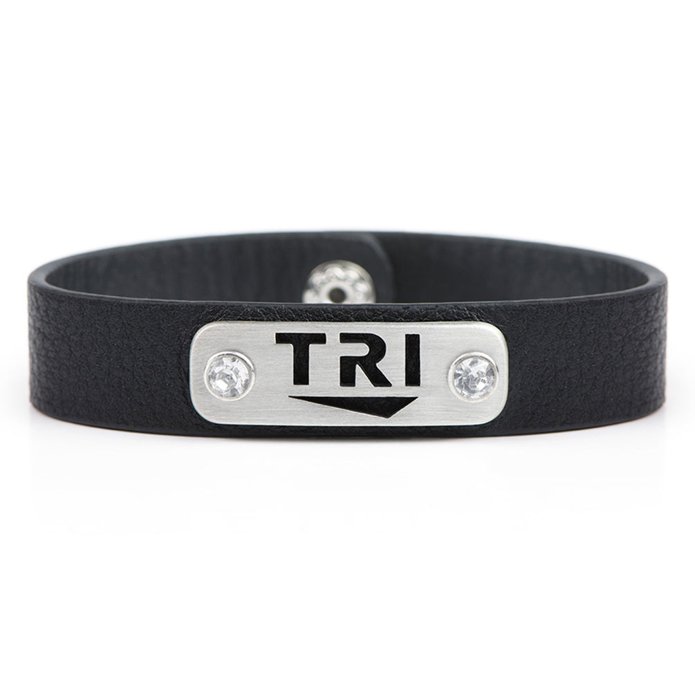 TRI triathlon bracelet wristband - ATHLETE INSPIRED - triathlon jewelry, tri jewelry