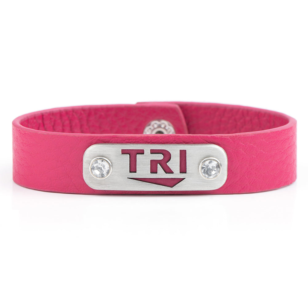 TRI triathlon bracelet wristband - ATHLETE INSPIRED - triathlon jewelry, tri jewelry