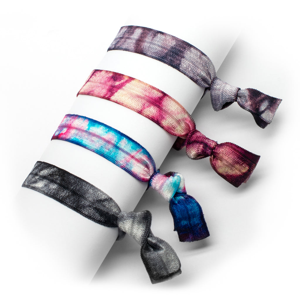Inspirational Tie Dye Stretchy Bracelet Options