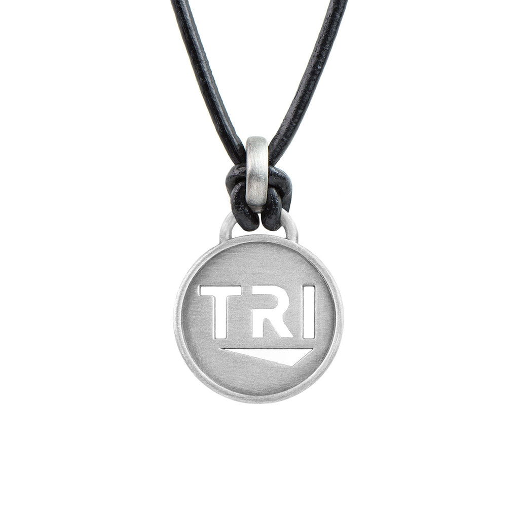 TRI Pendant Triathlon Necklace - ATHLETE INSPIRED triathlon jewelry, TRI necklace, TRI jewelry, Ironman Necklace, Ironman necklace