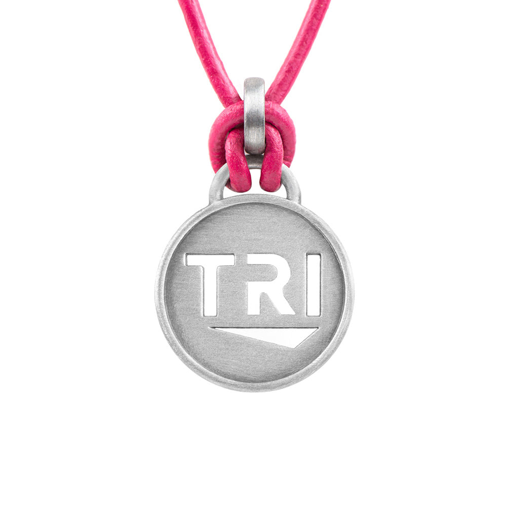 TRI Pendant Triathlon Necklace - ATHLETE INSPIRED triathlon jewelry, TRI necklace, TRI jewelry, Ironman Necklace, Ironman necklace