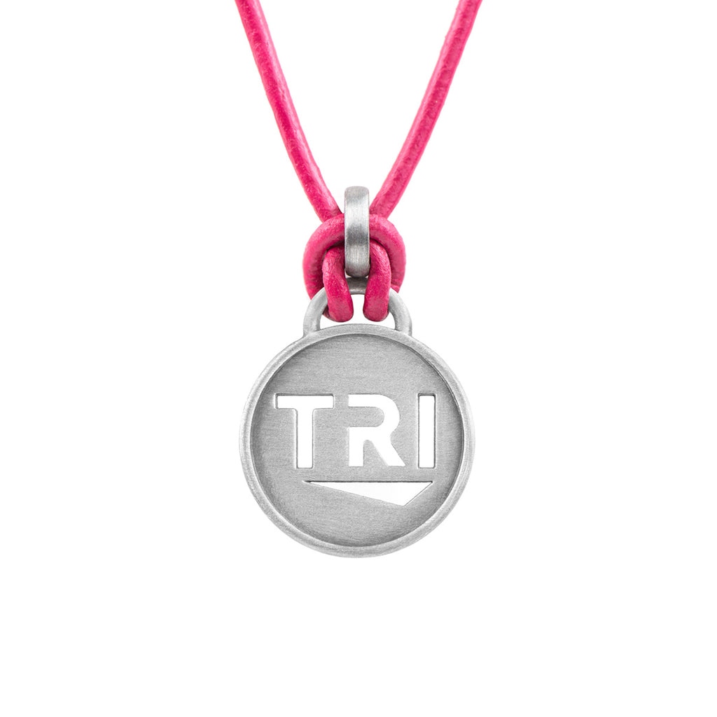 TRI Pendant Triathlon Necklace - ATHLETE INSPIRED triathlon jewelry, TRI necklace, TRI jewelry, Ironman Necklace, Ironmnan necklace