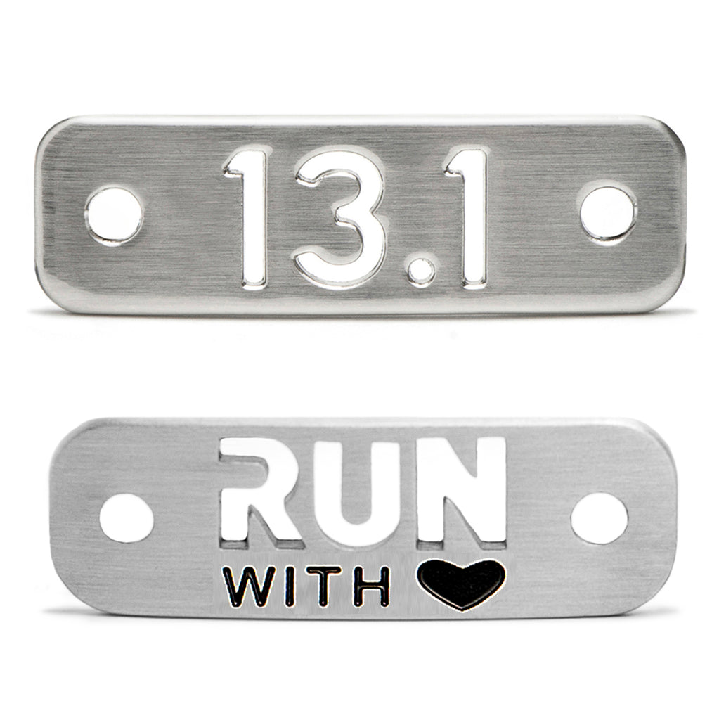 RUN with HEART & 13.1 Half Marathon Shoe Tag Bundle