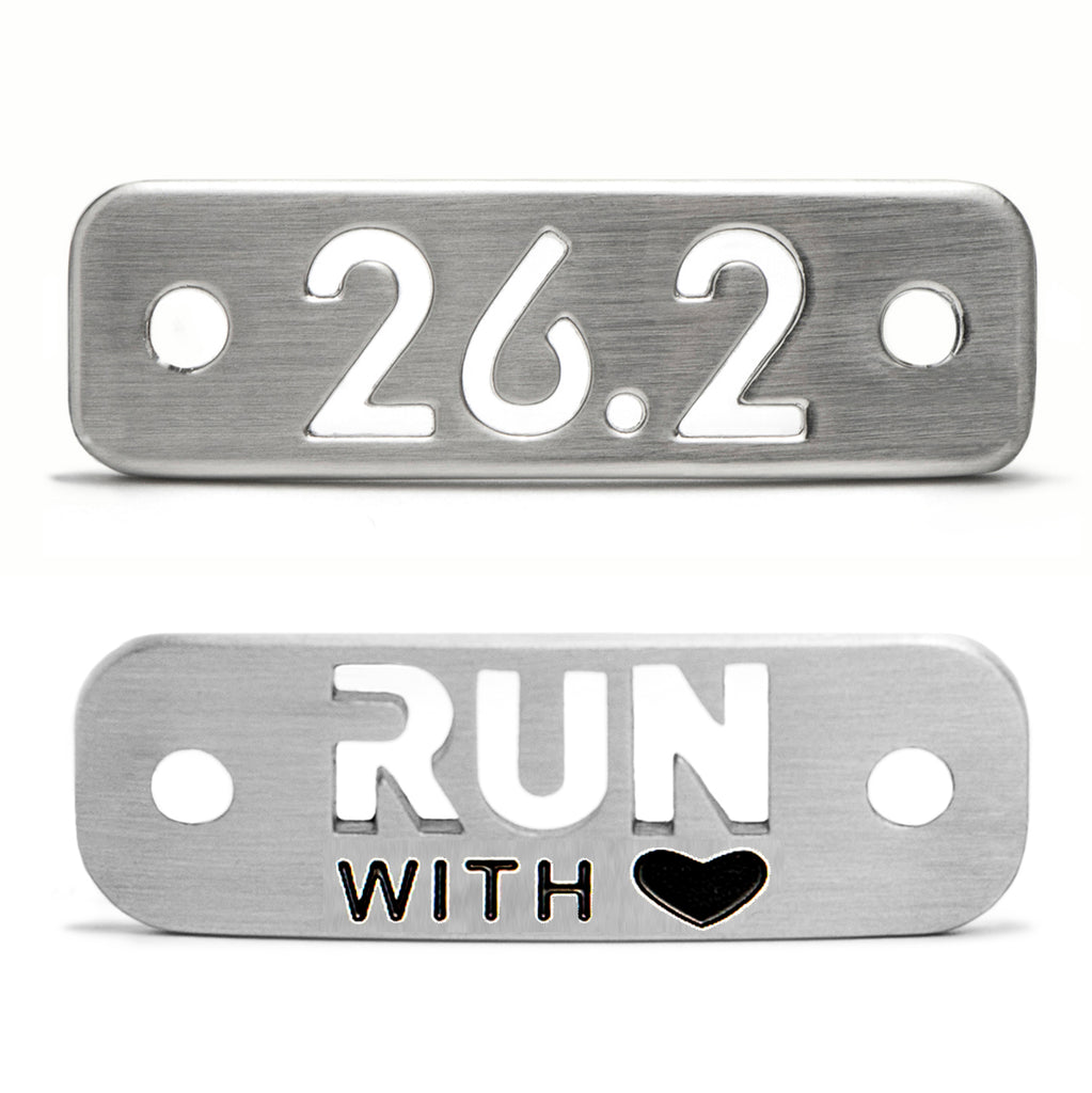 RUN with HEART & 26.2 Marathon Shoe Tag Bundle