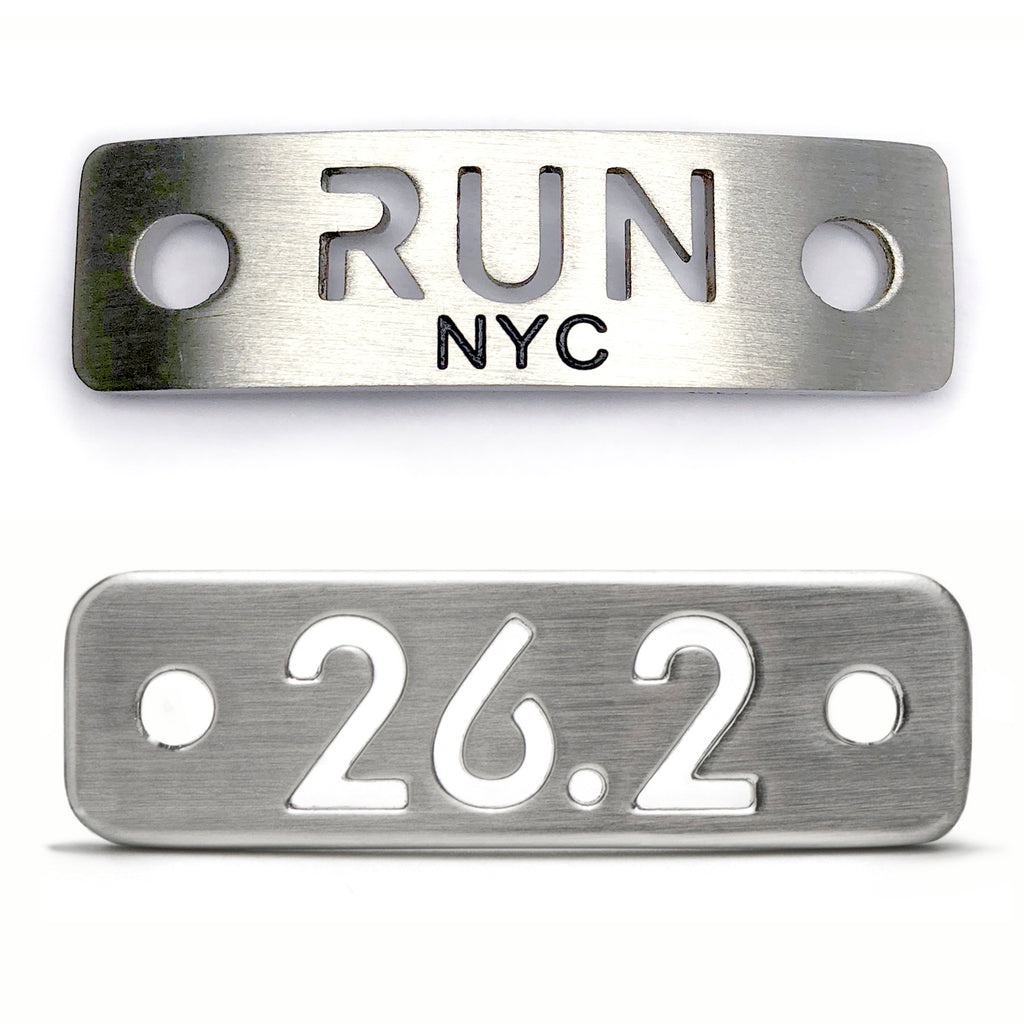 Run New York City Marathon Shoe Tag Bundle Set, NYC gift set, New York City Marathon Gift