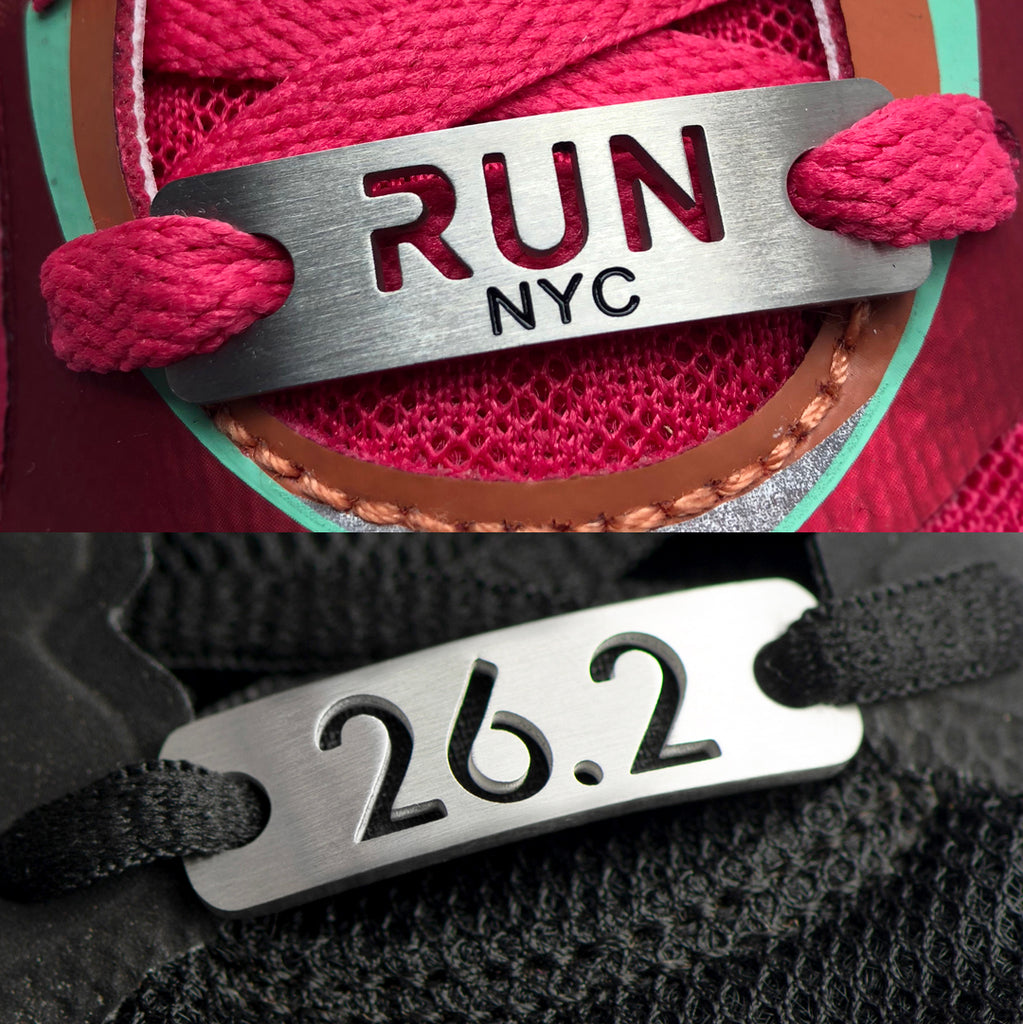 Run New York City Marathon Shoe Tag Bundle Set, NYC gift set, New York City Marathon Gift