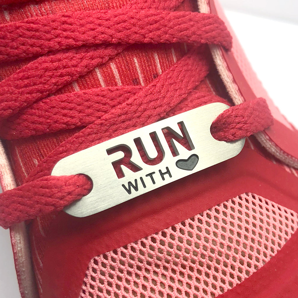 RUN with HEART Shoe Tag - ATHLETE INSPIRED